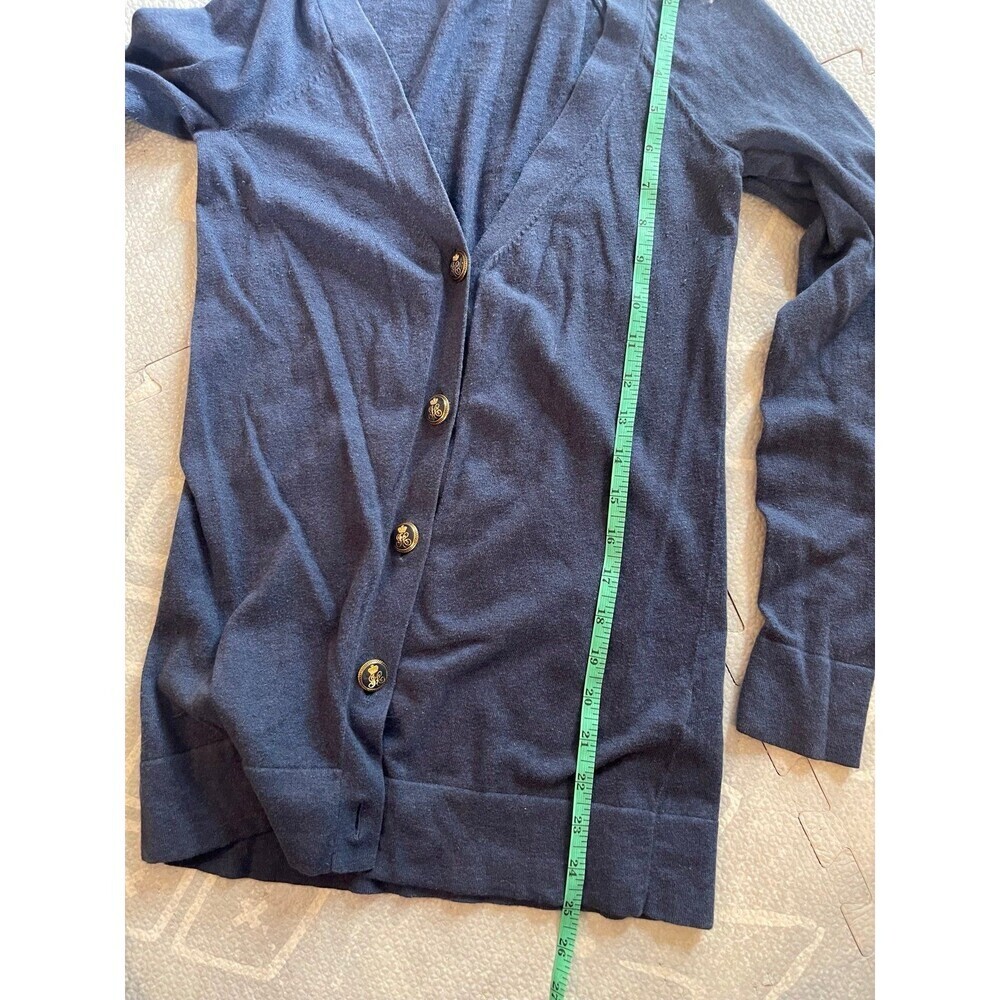 Navy Juicy Couture Button Up Cardigan Small - Picture 8 of 9